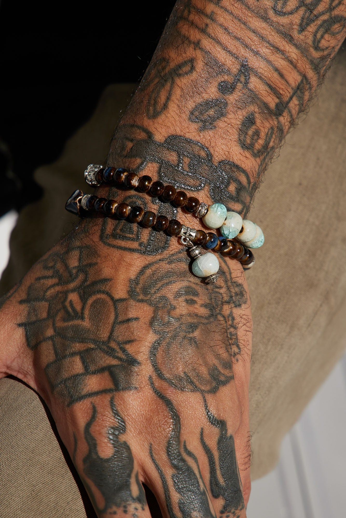 Peace Of Mind Mixed Bracelet - Black/combo sold by Fashion Nova