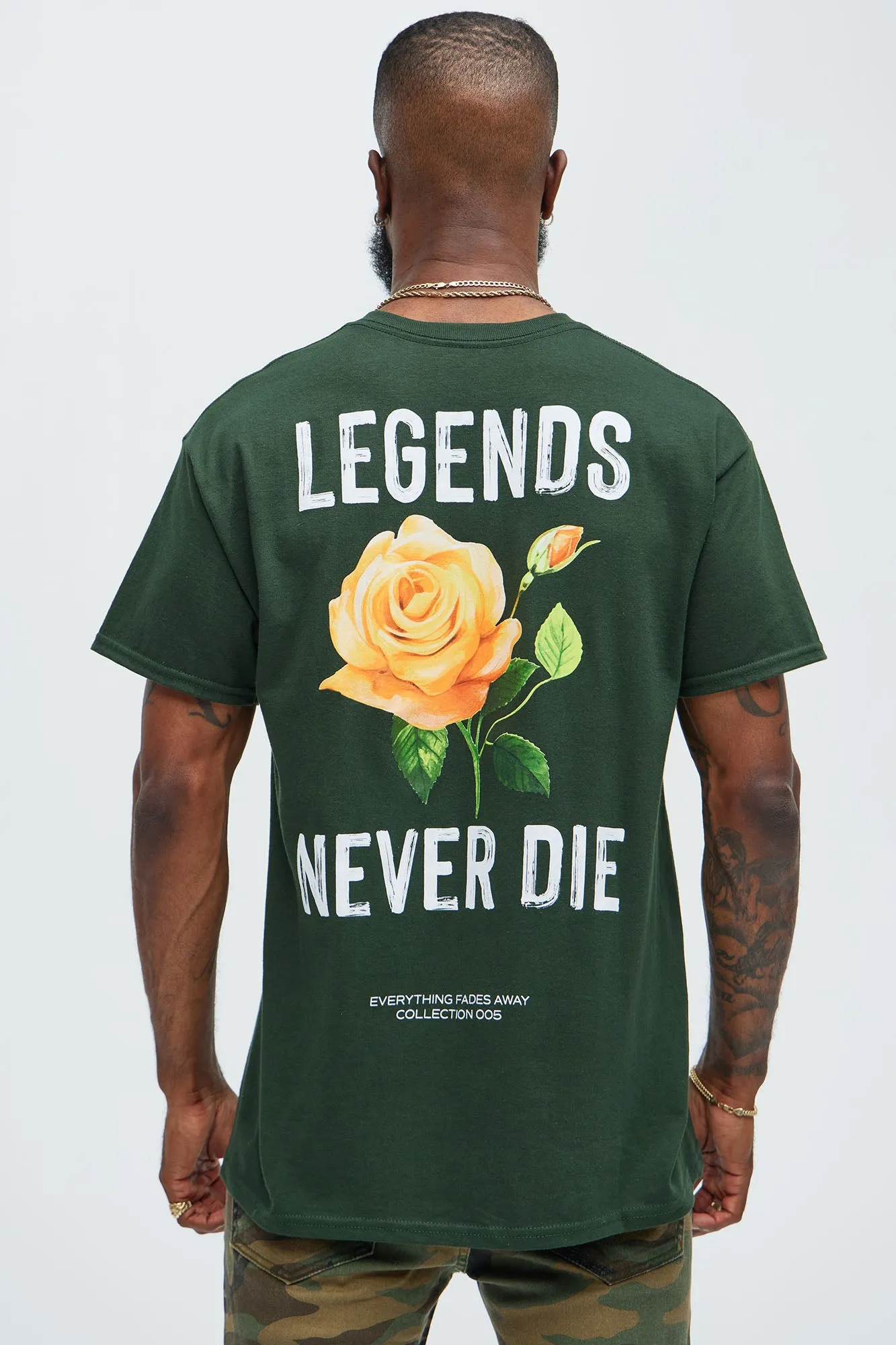 Legends Never Short Sleeve Tee - Green sold by Fashion Nova product image thumbnail 4