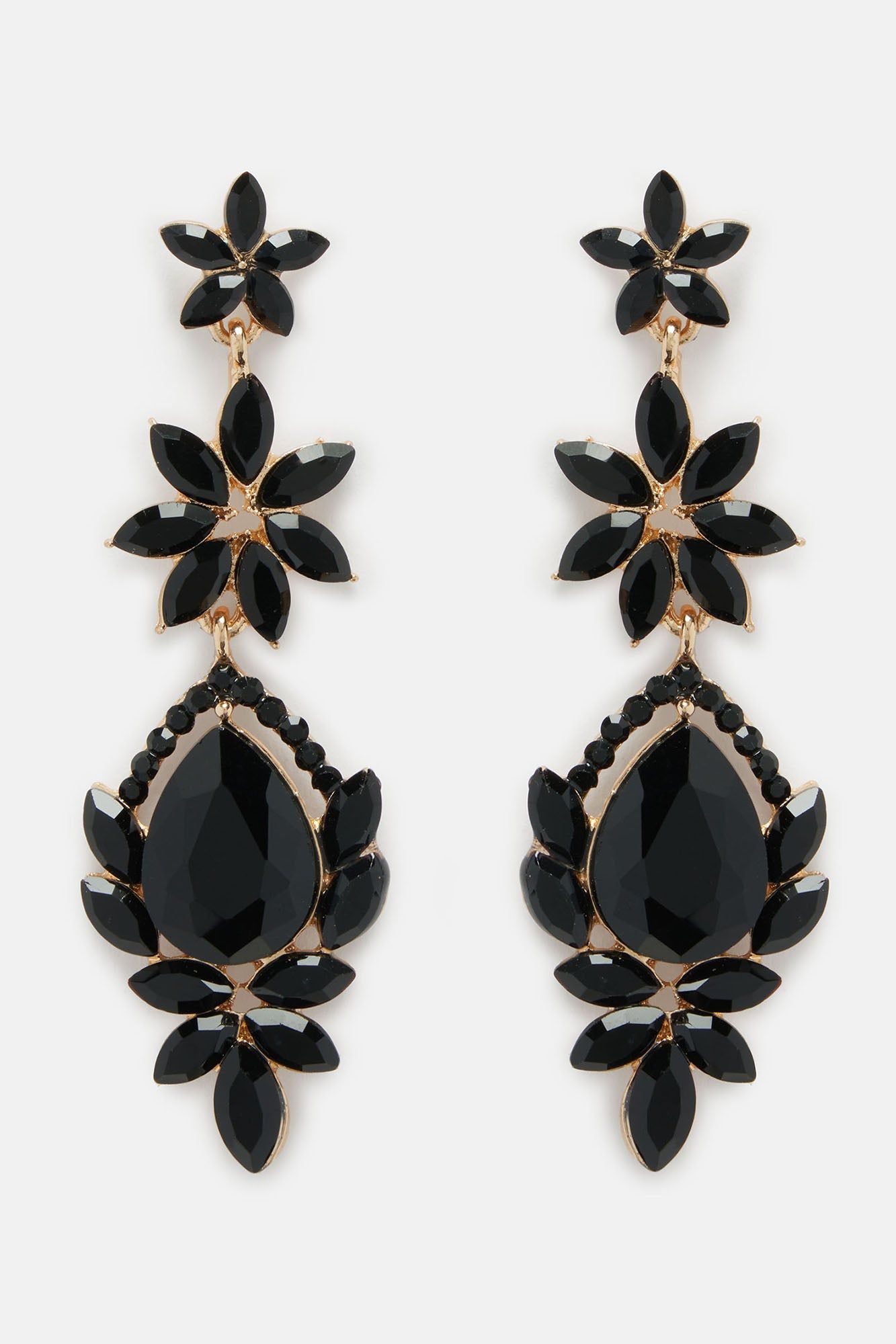 Never Normal Drop Earrings - Black sold by Fashion Nova product image thumbnail 2
