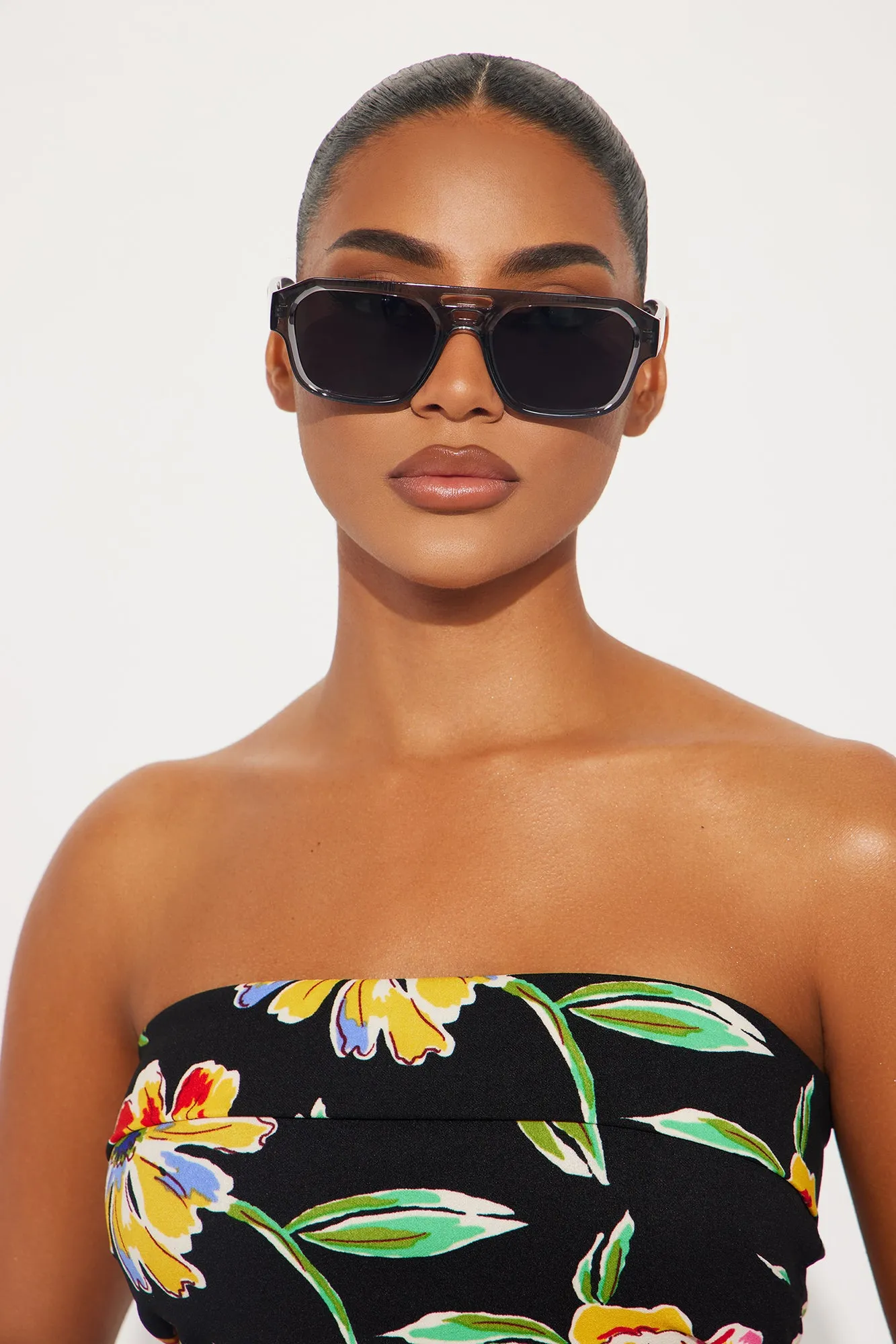 All The Reasons Sunglasses - Grey sold by Fashion Nova