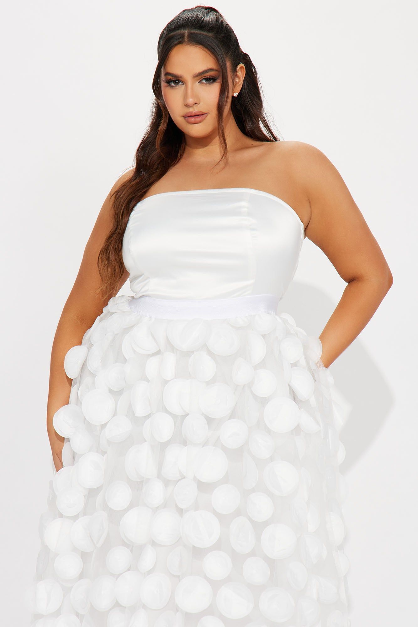 Tina Tulle Midi Dress - White sold by Fashion Nova product image thumbnail 5