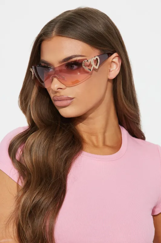 Too Sweet Sunglasses - Pink sold by Fashion Nova