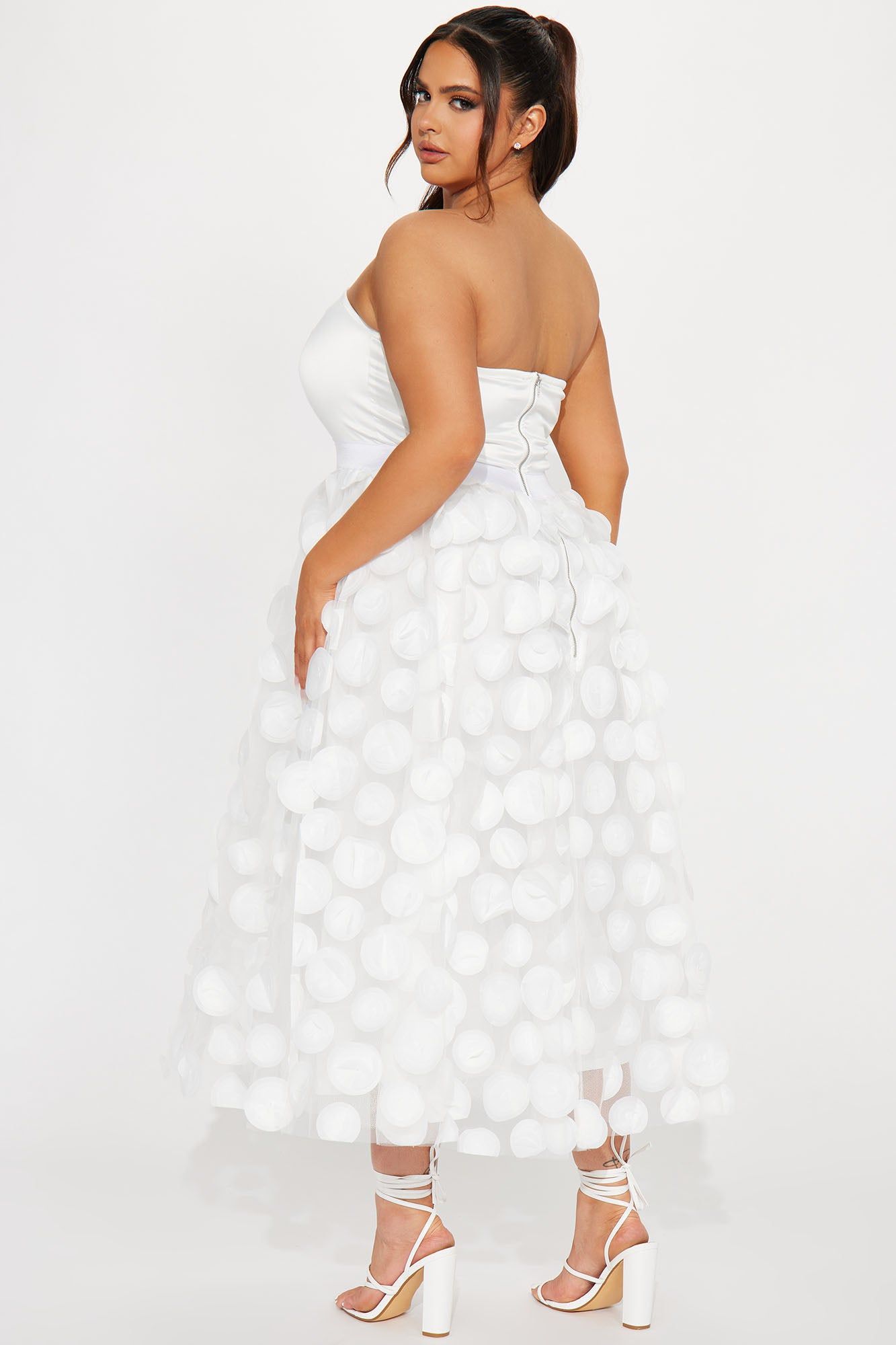 Tina Tulle Midi Dress - White sold by Fashion Nova product image thumbnail 6