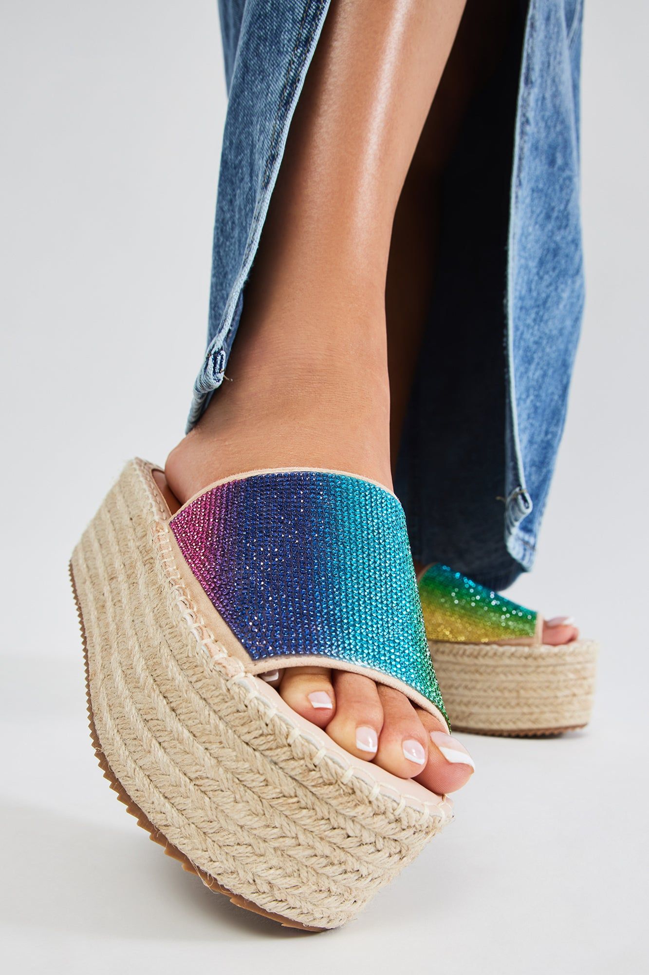 Count Me In Flatform Sandals - Multi Color sold by Fashion Nova product image thumbnail 2