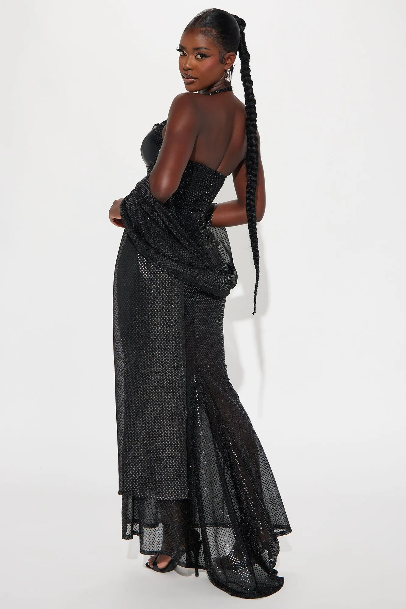 acka sheer shoulder dress ブラック img00764_src.webp