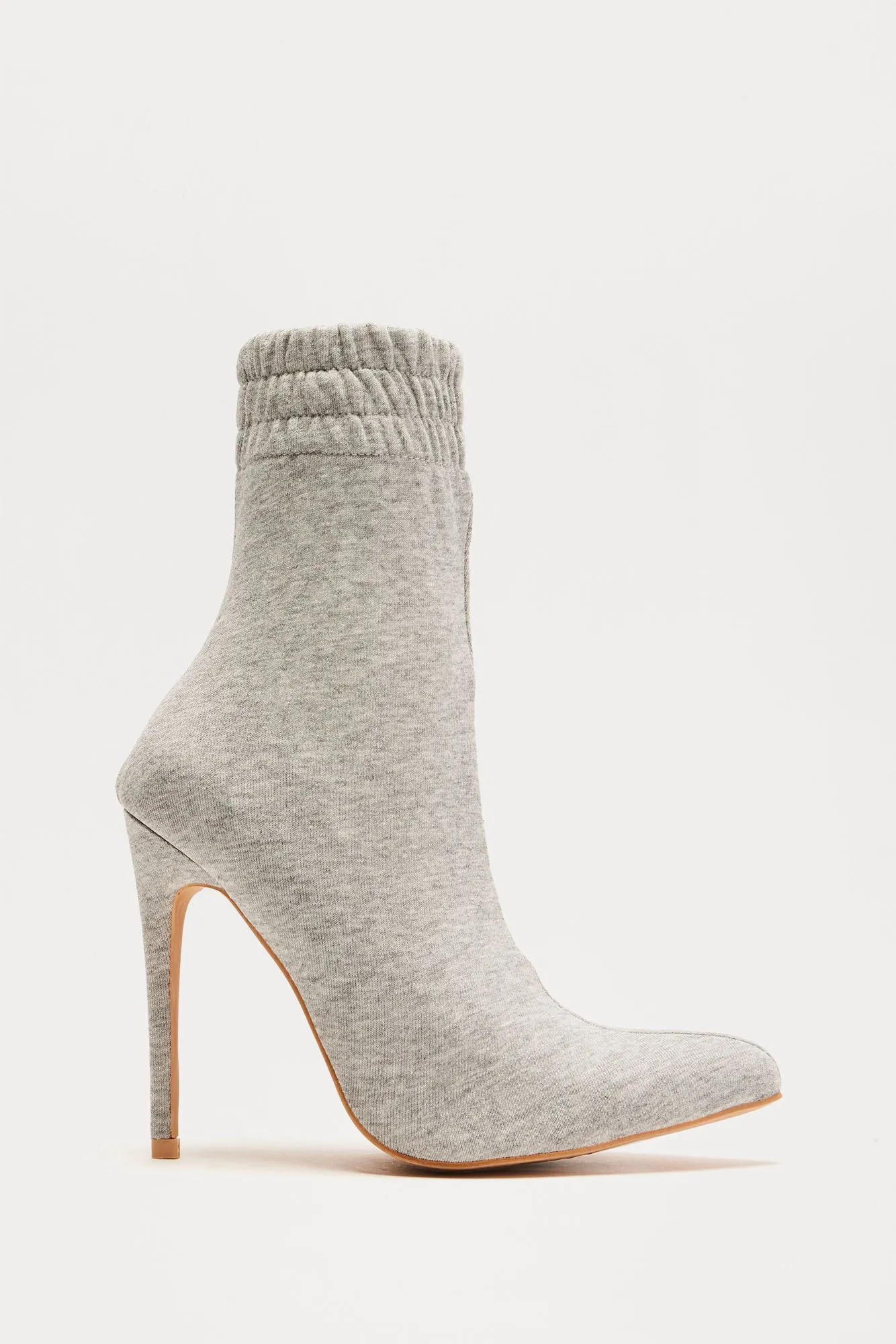 Kyle Sock Booties - Grey sold by Fashion Nova