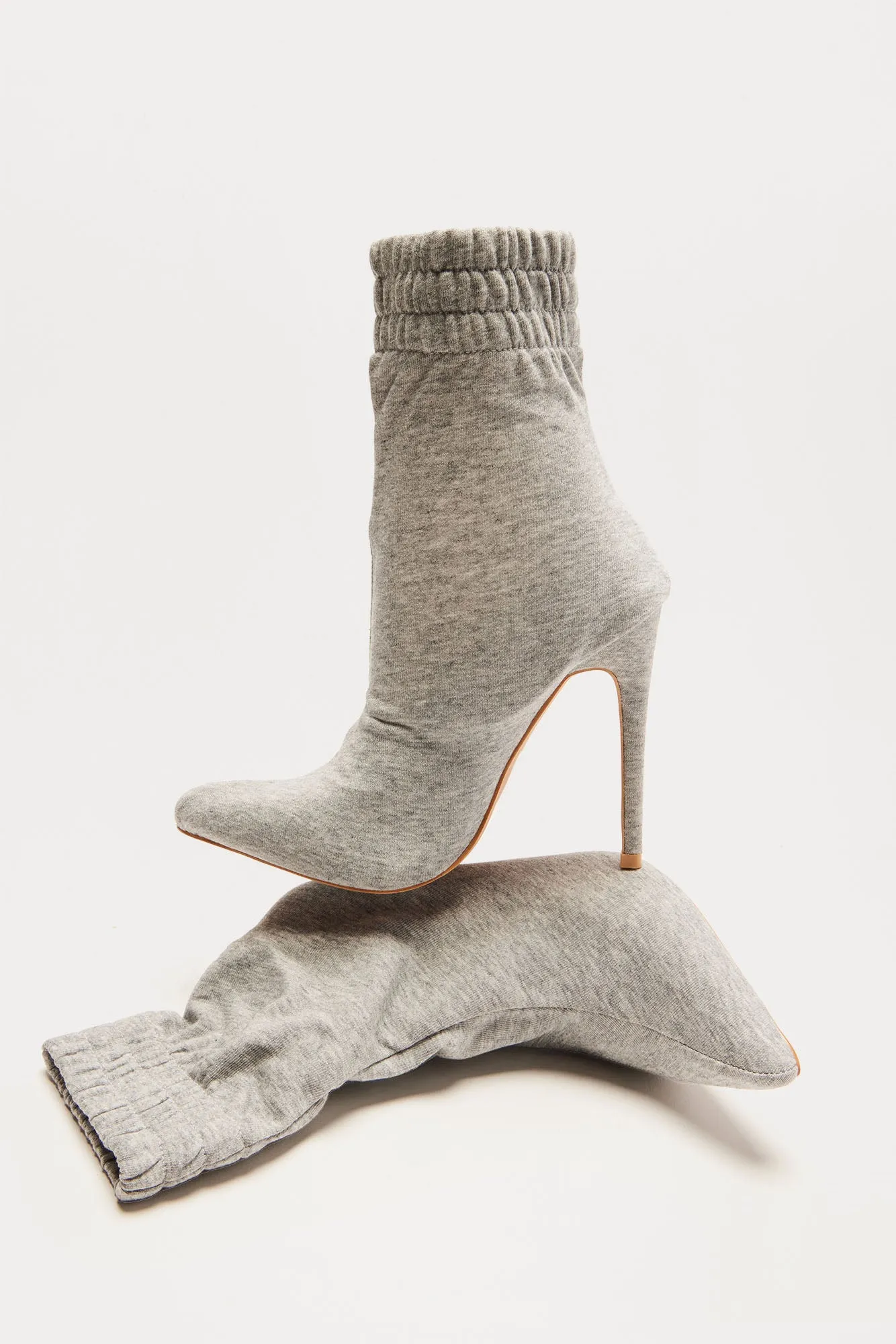 Kyle Sock Booties - Grey sold by Fashion Nova product image thumbnail 2