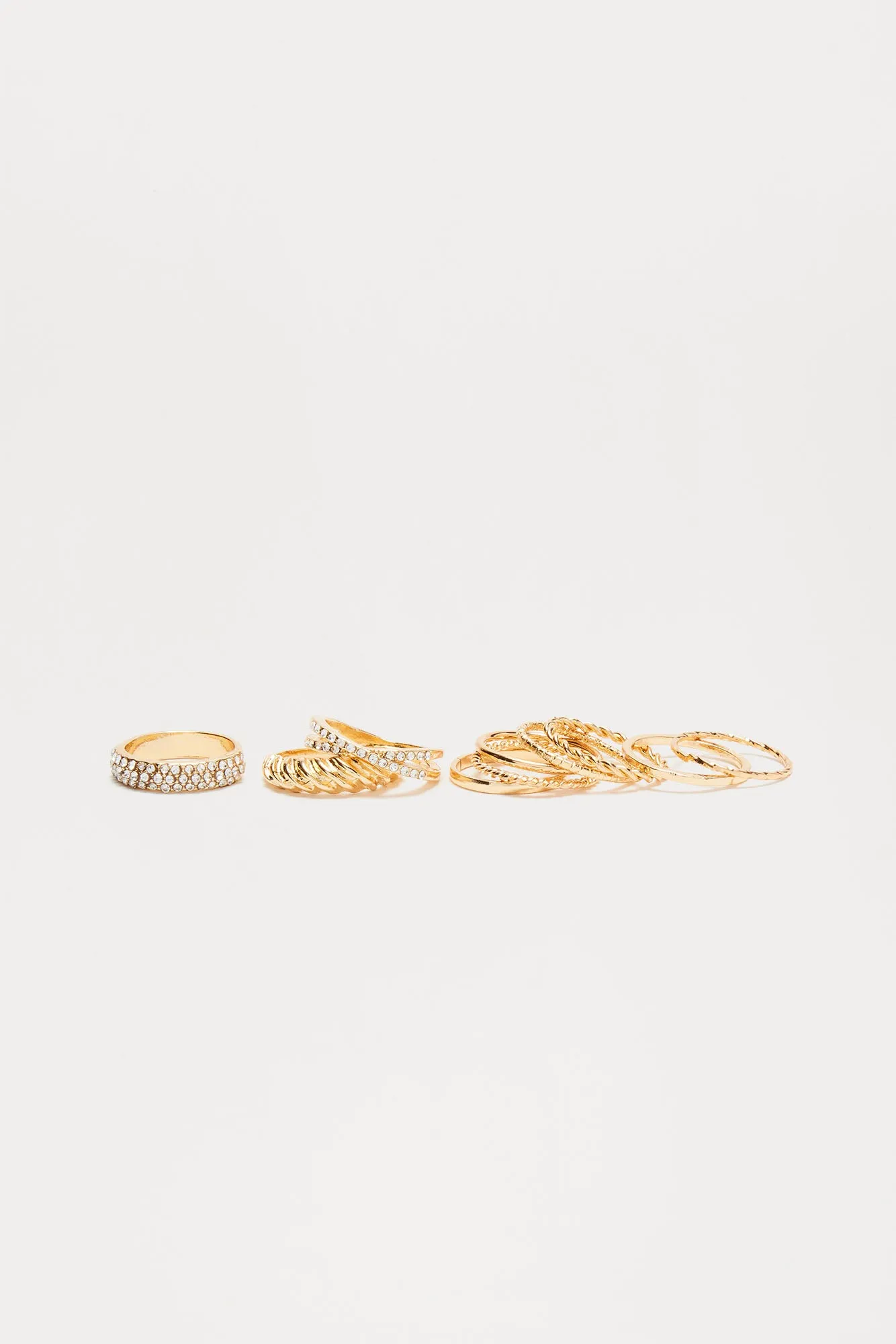 Avant Grade Aura 10 Piece Ring Set - Gold sold by Fashion Nova product image thumbnail 3