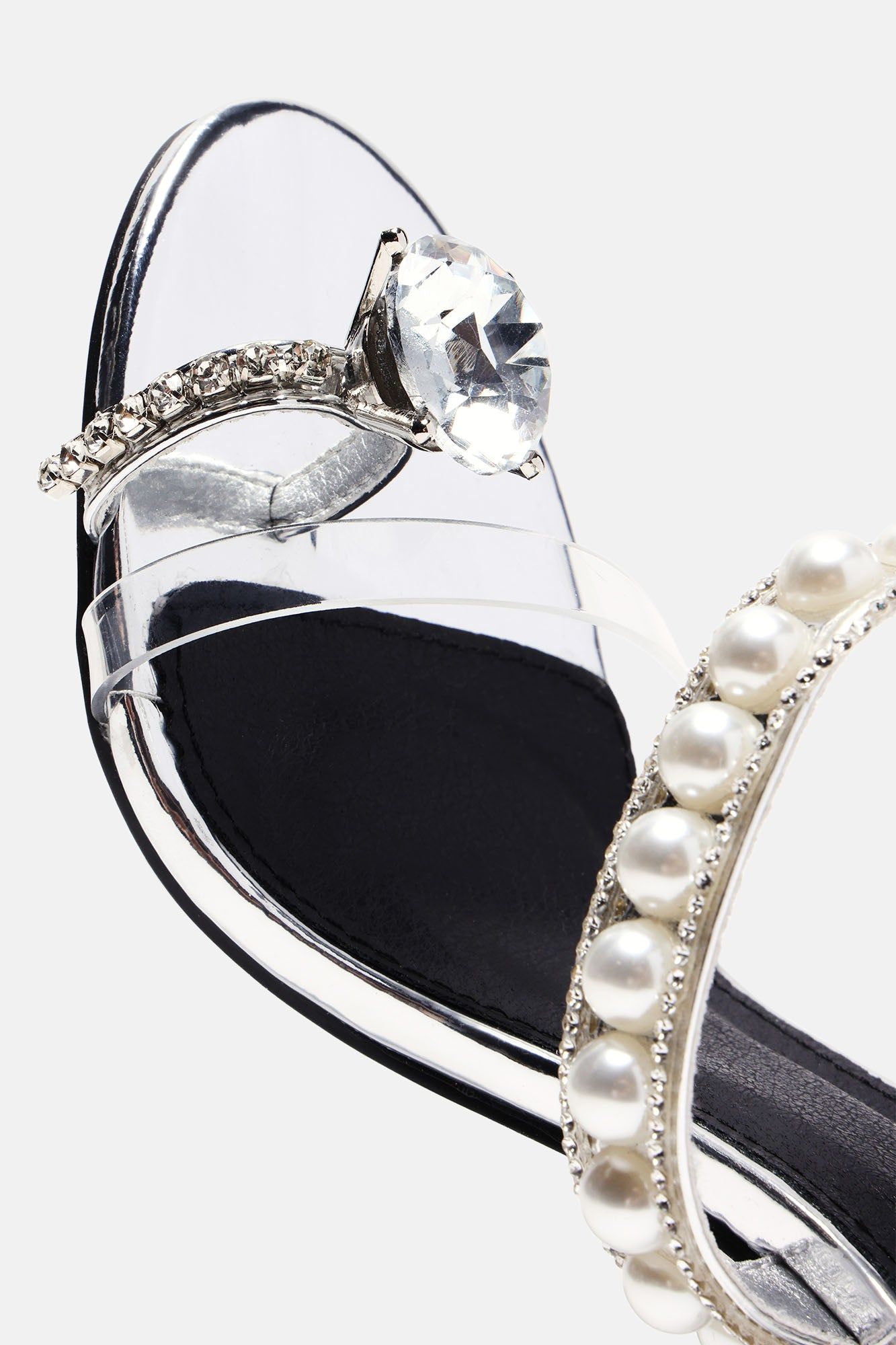 Spoiled Myself Embellished Heels - Silver sold by Fashion Nova product image thumbnail 3