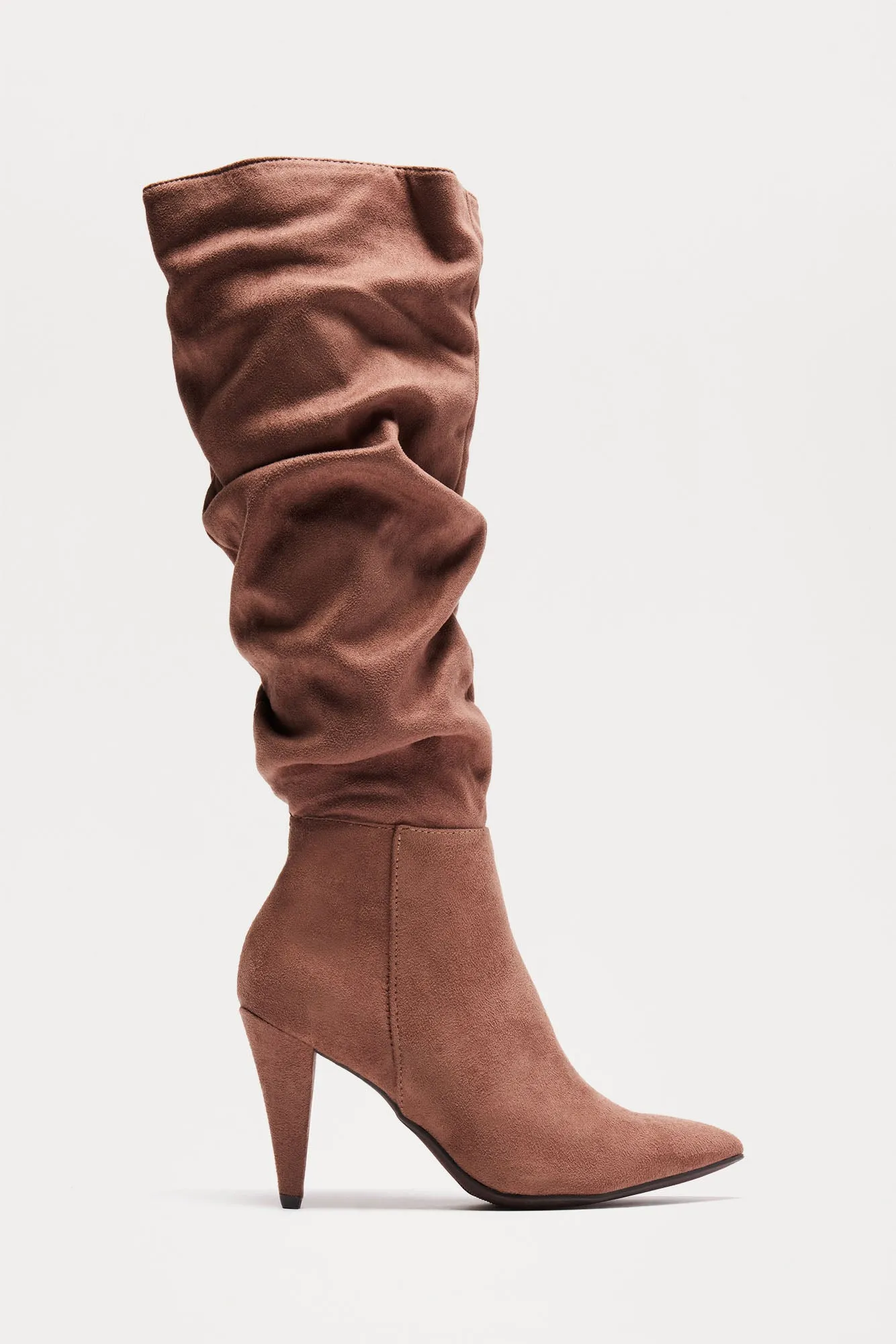 Stockholm Knee High Boots - Taupe sold by Fashion Nova