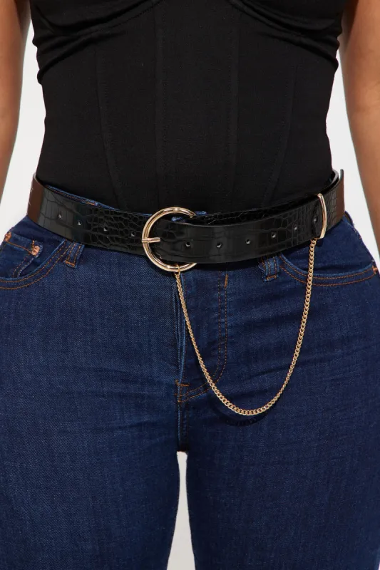 Reptilia Roots Belt - Black sold by Fashion Nova