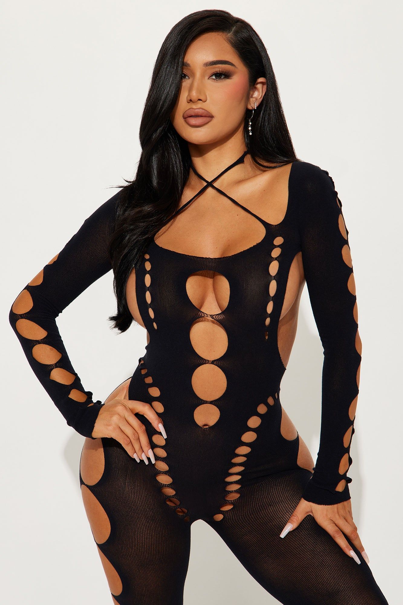 A Little Bit Of Spice Bodystocking - Black sold by Fashion Nova product image thumbnail 3