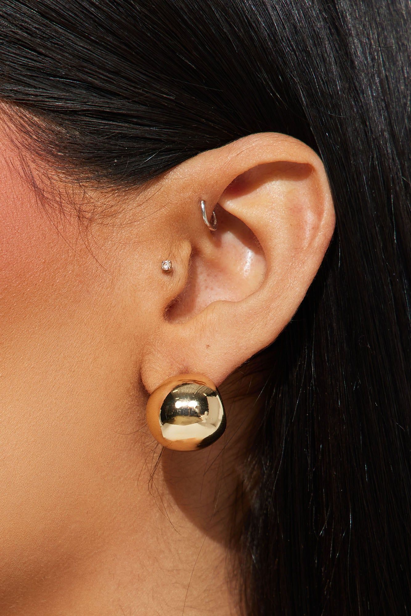 Little Cutie Earrings - Gold sold by Fashion Nova