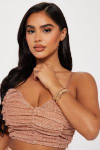 The Perfect 3 Piece Bracelet Set - Gold sold by Fashion Nova