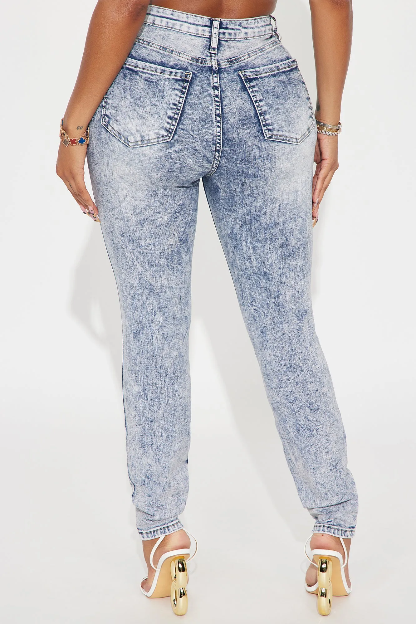 It's A Sure Thing Stretch Skinny Jeans - Vintage Wash sold by Fashion Nova product image thumbnail 3