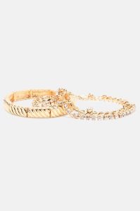 The Perfect 3 Piece Bracelet Set - Gold sold by Fashion Nova