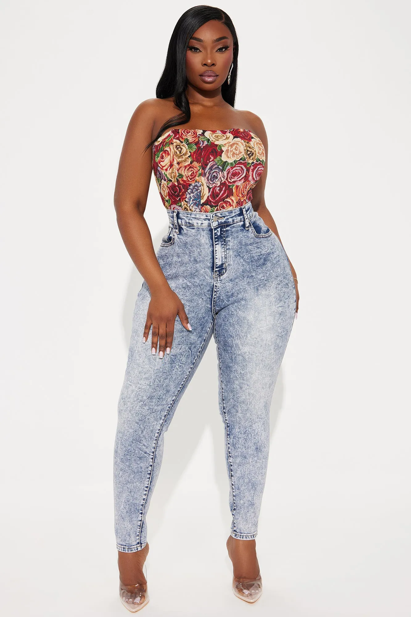 It's A Sure Thing Stretch Skinny Jeans - Vintage Wash sold by Fashion Nova product image thumbnail 4