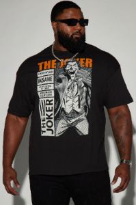 The Joker Cover Short Sleeve Tee - Black sold by Fashion Nova
