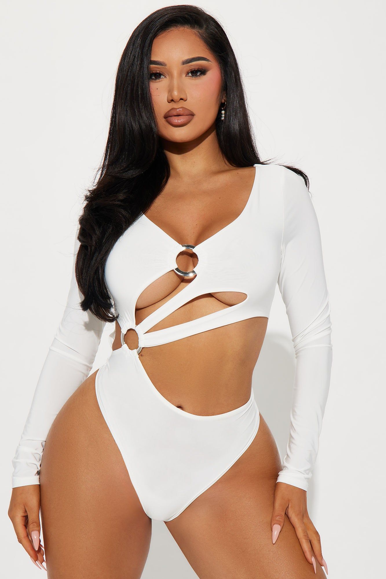 Understatement Cut Out Bodysuit - Ivory sold by Fashion Nova