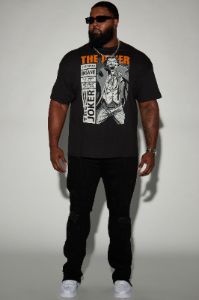 The Joker Cover Short Sleeve Tee - Black sold by Fashion Nova