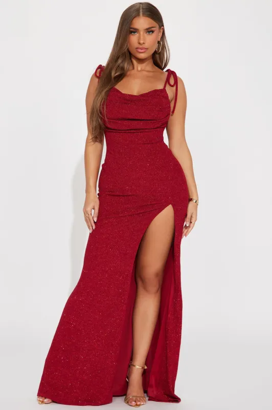 Midnights In Paris Gown - Red made by Fashion Nova