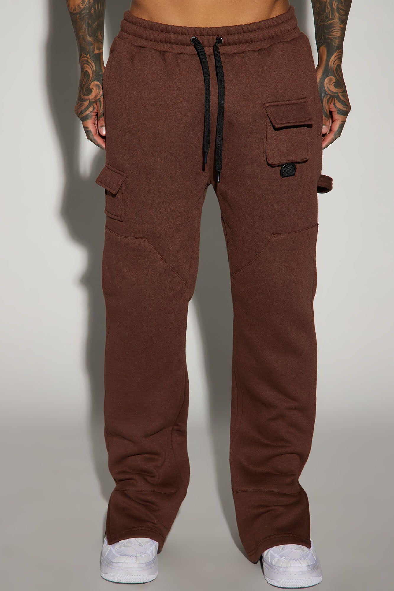 Keep It Going Carpenter Sweatpants - Brown sold by Fashion Nova product image thumbnail 3