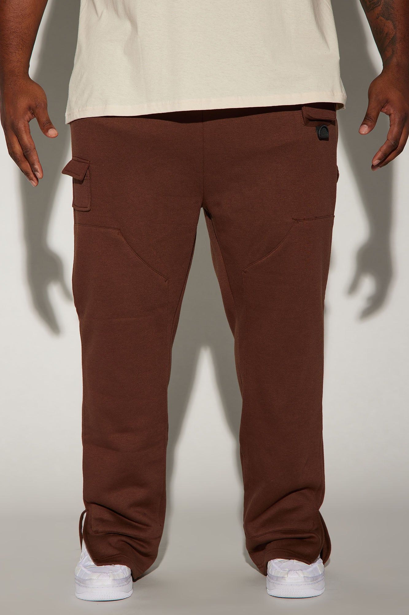 Keep It Going Carpenter Sweatpants - Brown sold by Fashion Nova product image thumbnail 5