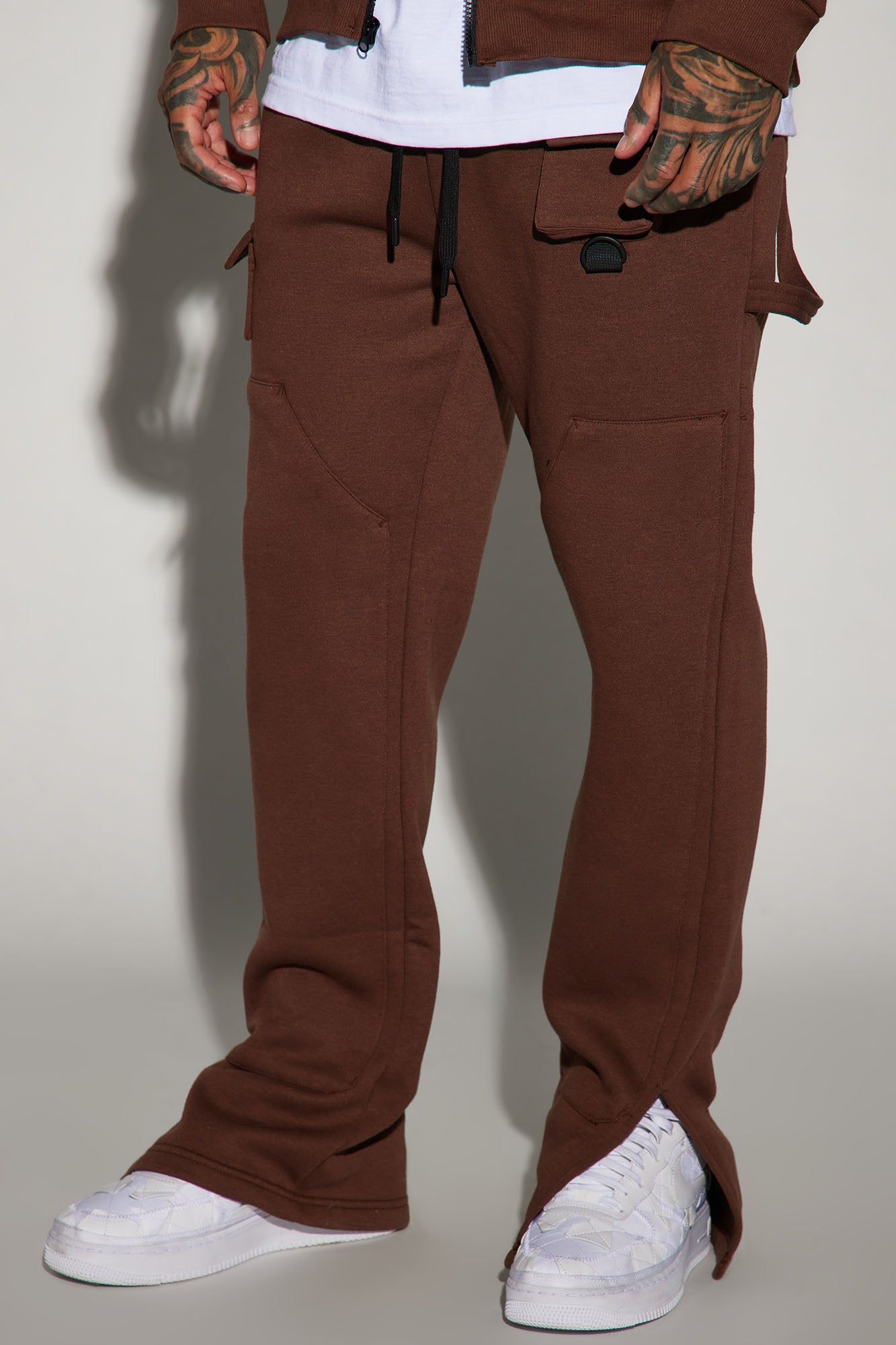 Keep It Going Carpenter Sweatpants - Brown sold by Fashion Nova