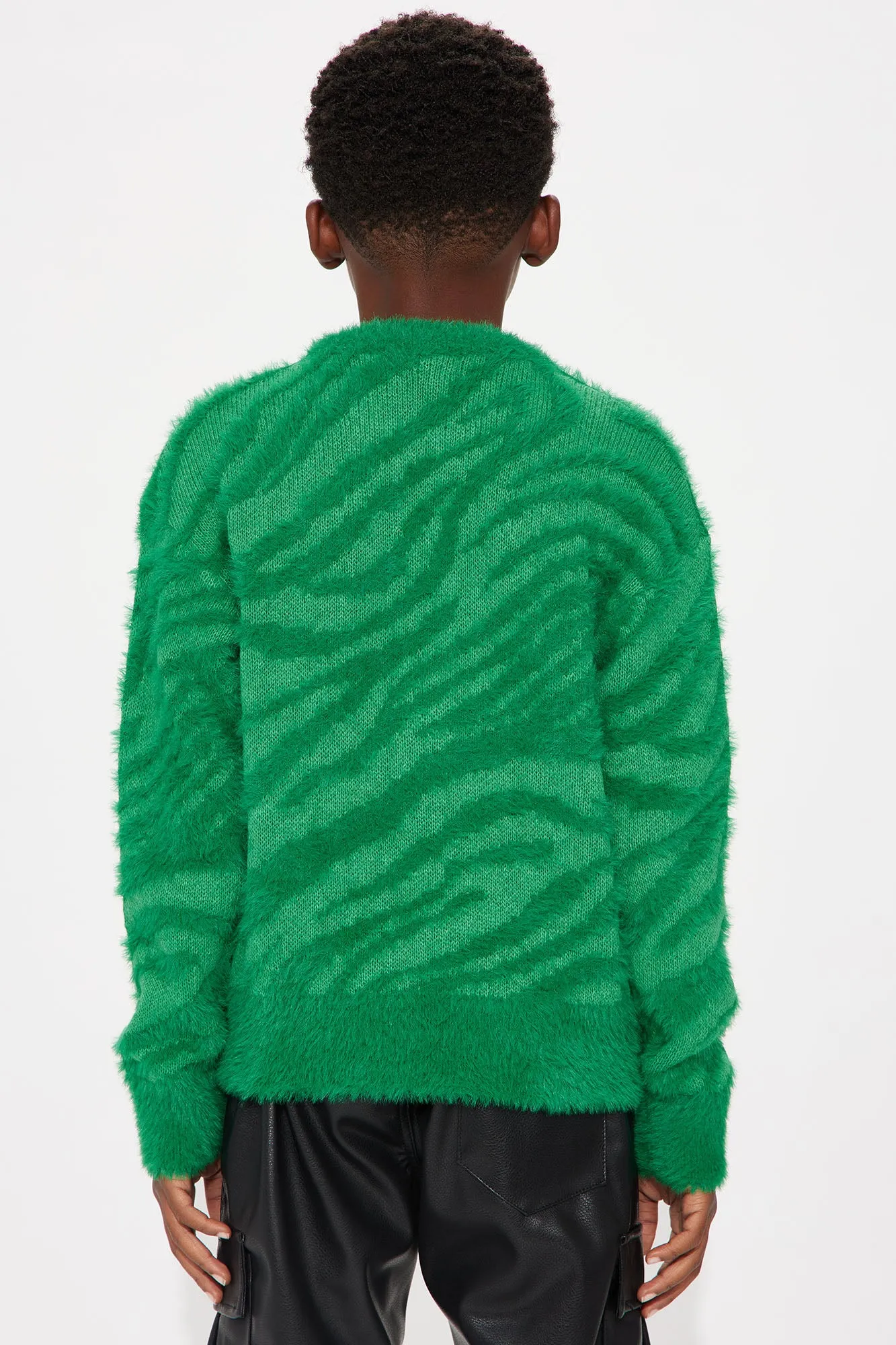 Mini Textured Crewneck Sweater - Green sold by Fashion Nova product image thumbnail 4