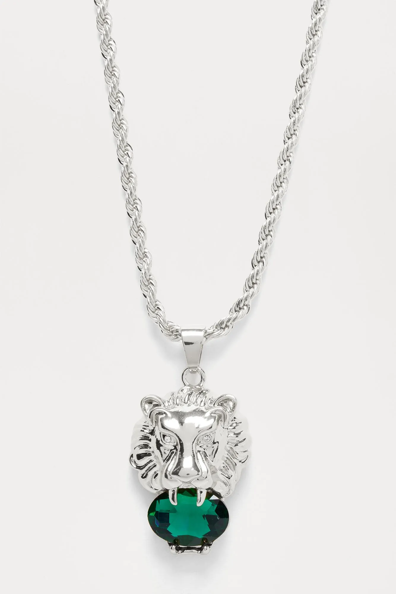 Lions Head Necklace - Silver sold by Fashion Nova product image thumbnail 3