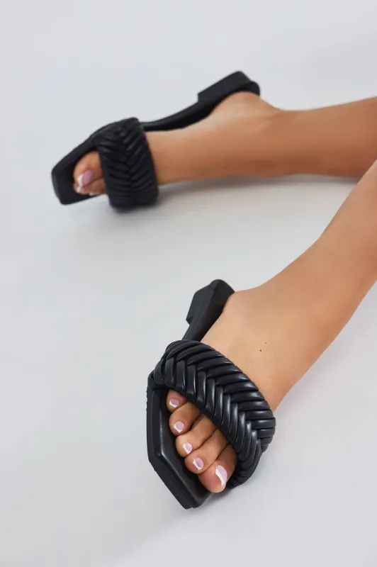 Summer Staple Sandals - Black sold by Fashion Nova