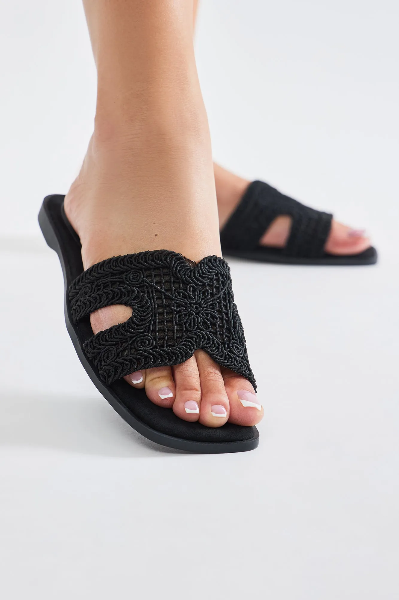 Set You Free Crochet Sandals - Black sold by Fashion Nova product image thumbnail 2