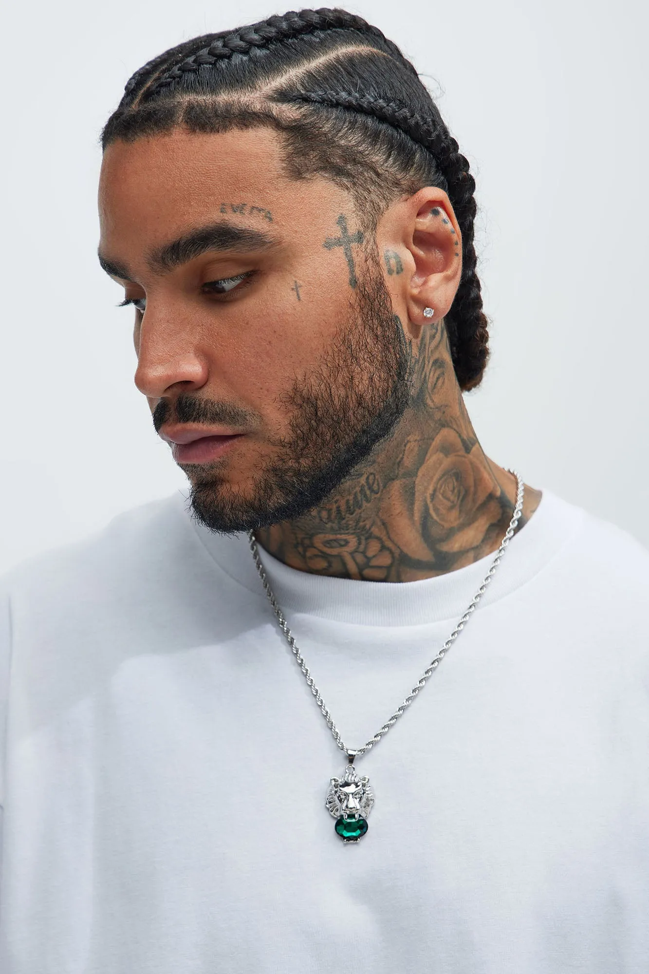 Lions Head Necklace - Silver sold by Fashion Nova product image thumbnail 2