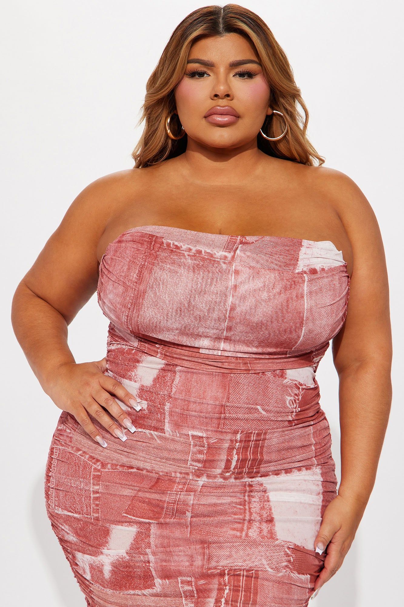 Alexis Mesh Maxi Dress - Rust/combo sold by Fashion Nova product image thumbnail 5