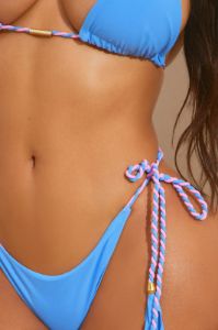 Felicia Tassel Rope 2 Piece Bikini - Blue sold by Fashion Nova