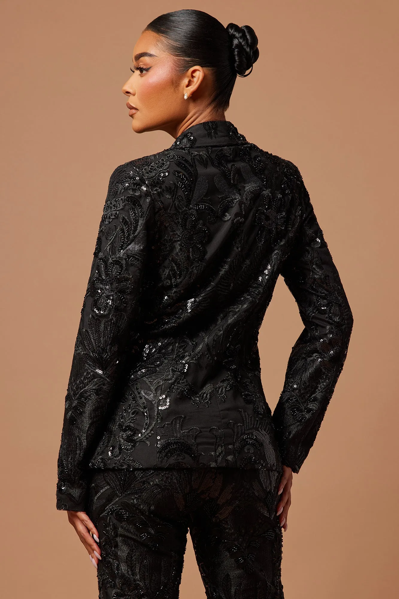 Ava Sequin Embellished Blazer - Black sold by Fashion Nova product image thumbnail 4