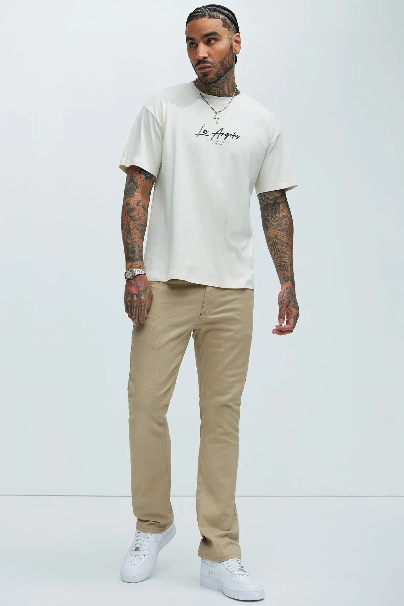 Feeling It Slim Flare Jeans - Khaki sold by Fashion Nova product image thumbnail 2