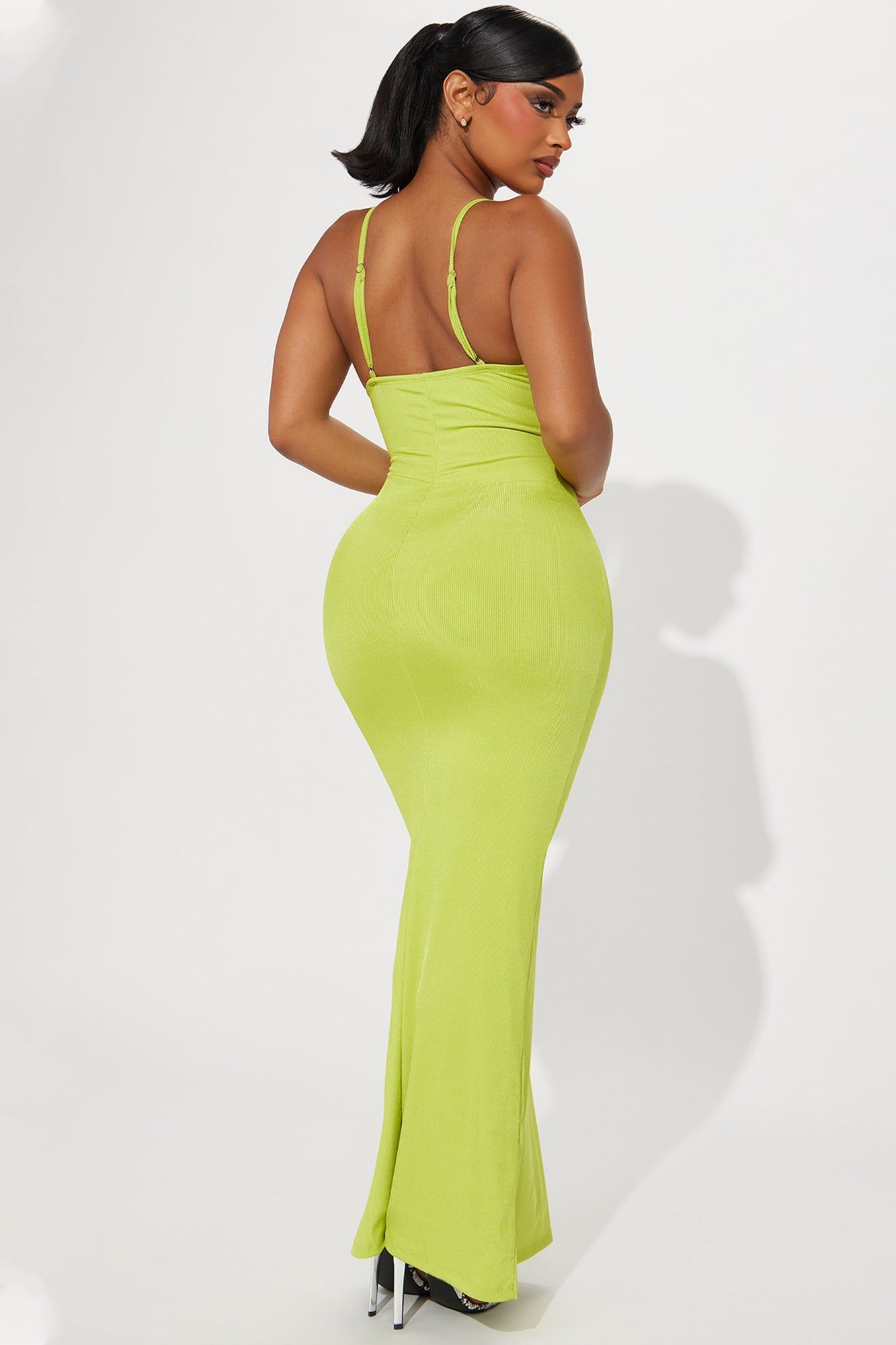 Julie Ribbed Maxi Dress - Lime sold by Fashion Nova product image thumbnail 3