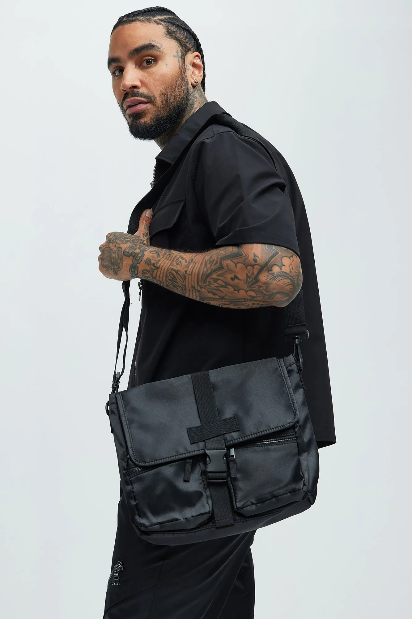 Utility Nylon Crossbody Bag - Black sold by Fashion Nova product image thumbnail 4