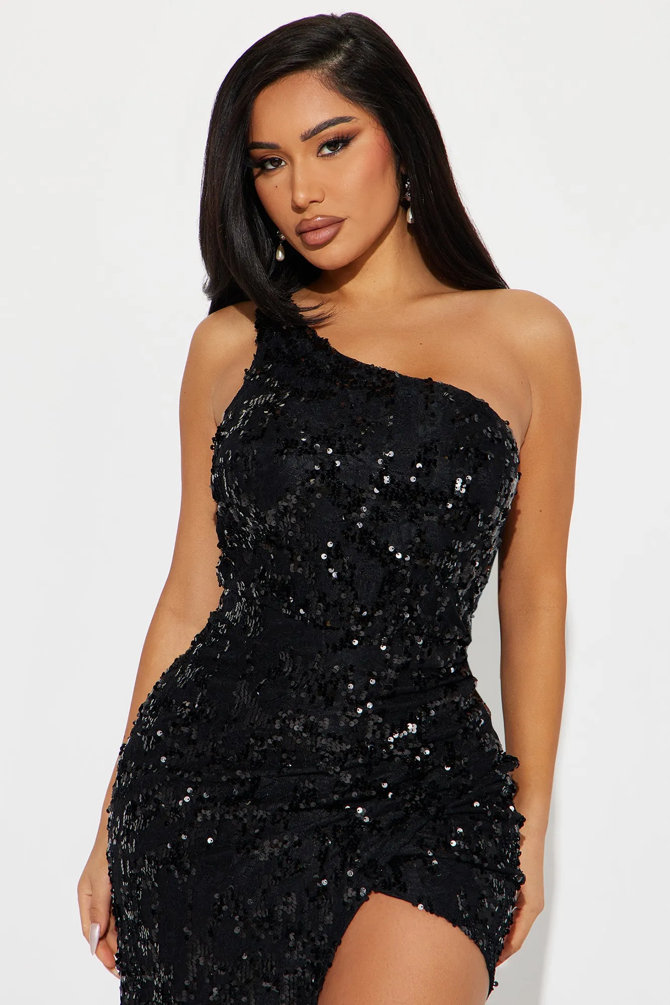 Charlotte Sequin Gown - Black sold by Fashion Nova product image thumbnail 2