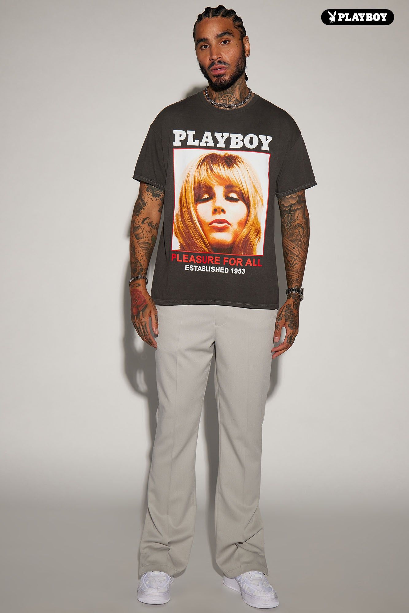 Playboy Pleasure For All Short Sleeve Tee - Black sold by Fashion Nova product image thumbnail 2