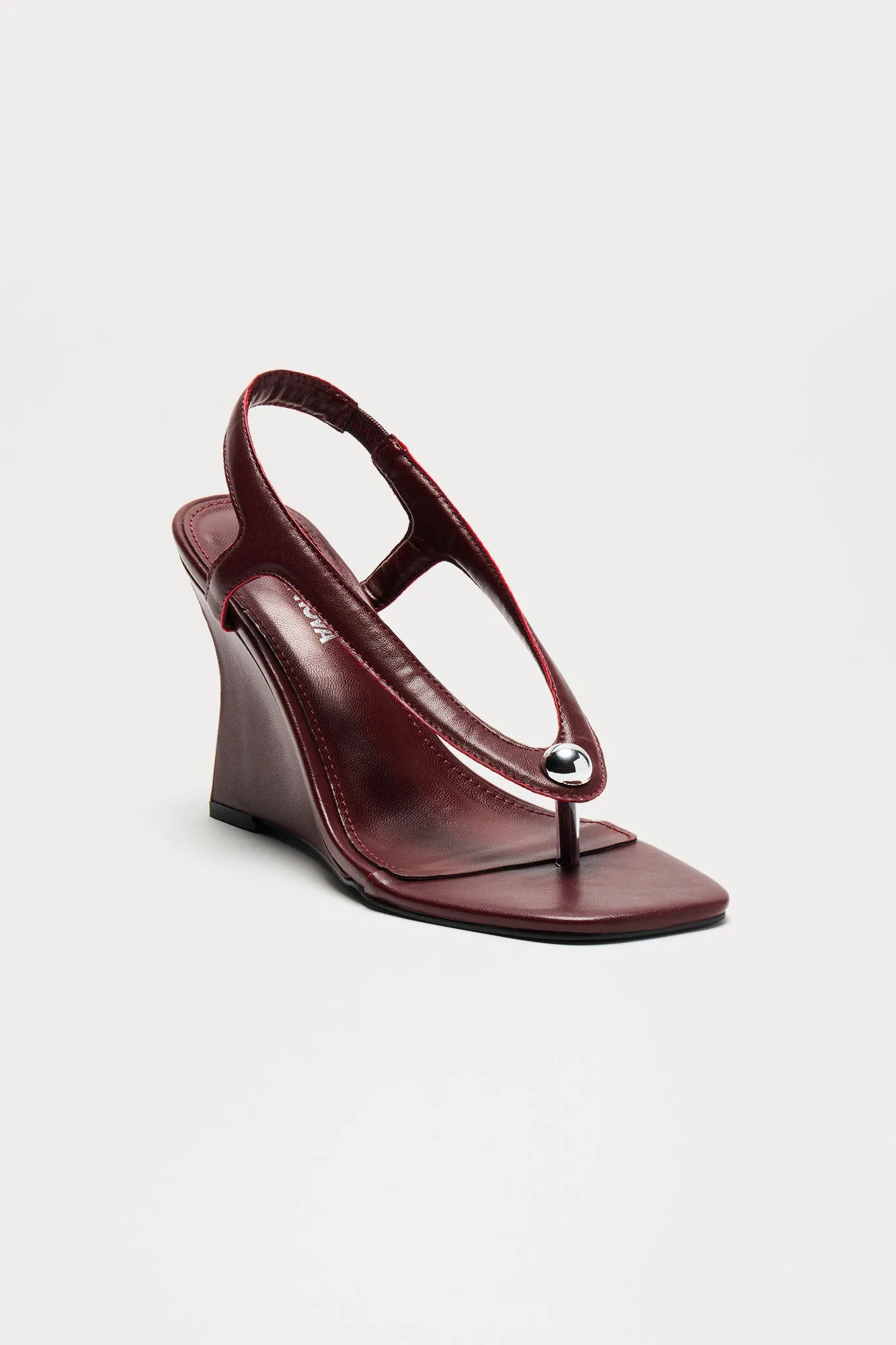 Talyia Wedges - Burgundy sold by Fashion Nova product image thumbnail 3