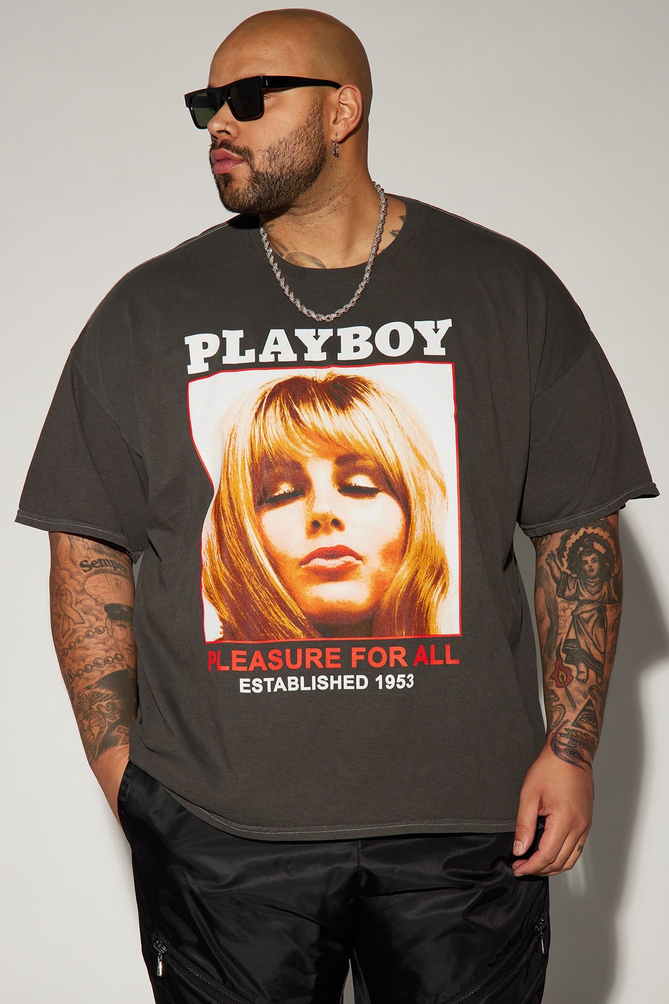 Playboy Pleasure For All Short Sleeve Tee - Black sold by Fashion Nova product image thumbnail 4