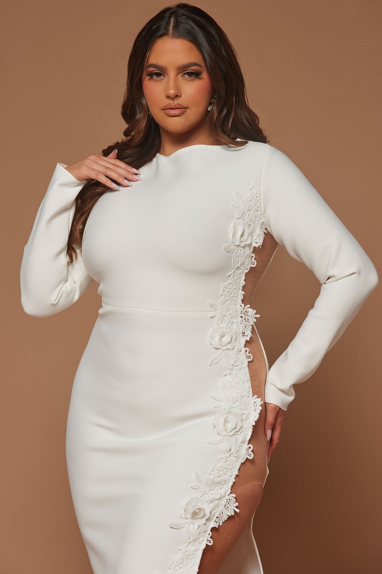 Caterina Bandage Gown - White sold by Fashion Nova product image thumbnail 2
