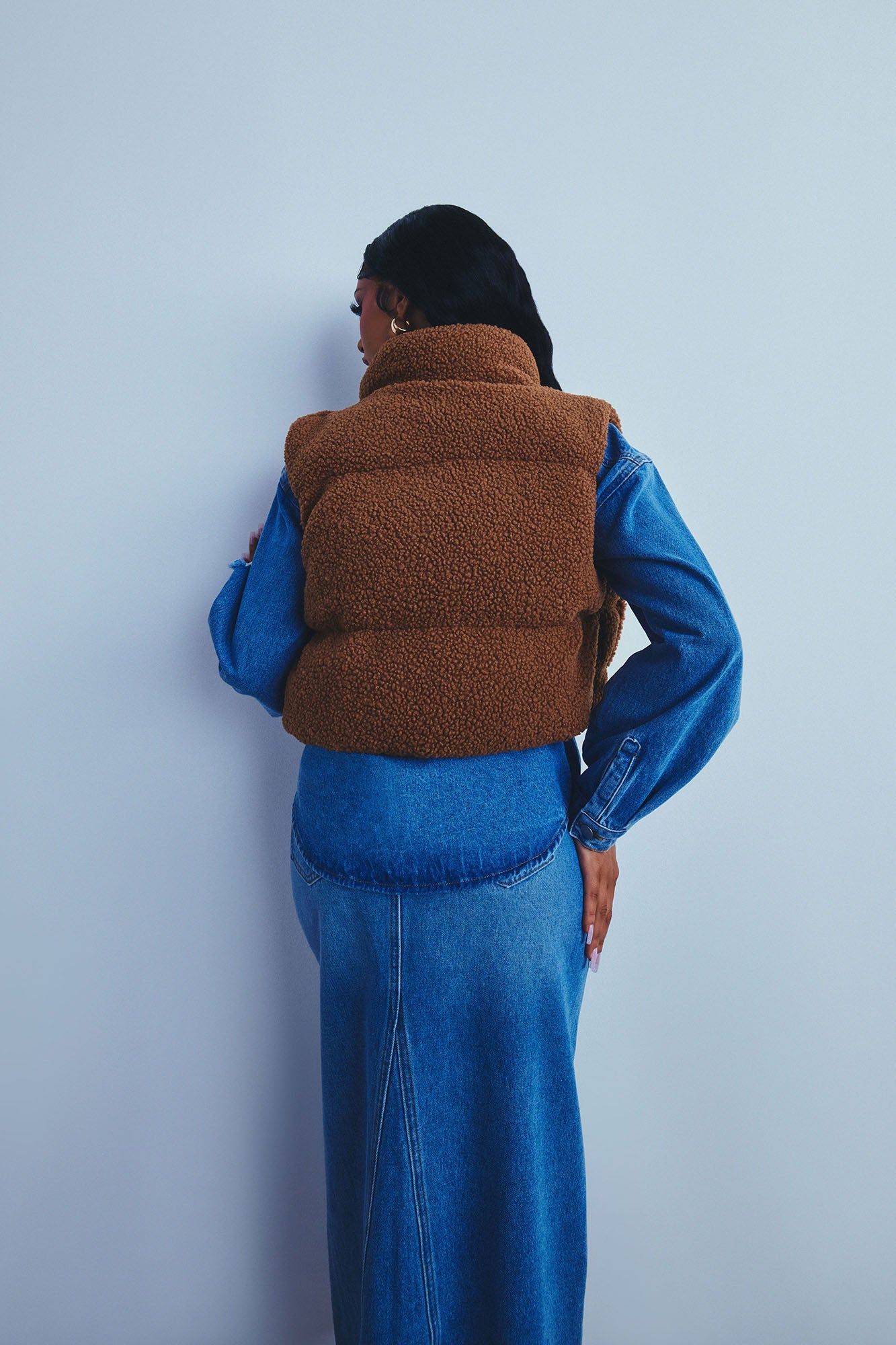 Conquering Mountains Sherpa Vest - Brown sold by Fashion Nova product image thumbnail 3