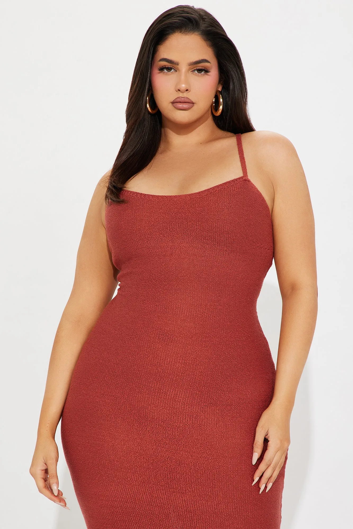 knee length dresses for ladies Delaney Ribbed Knit Maxi Dress – Wildly Misunderstood main image 0