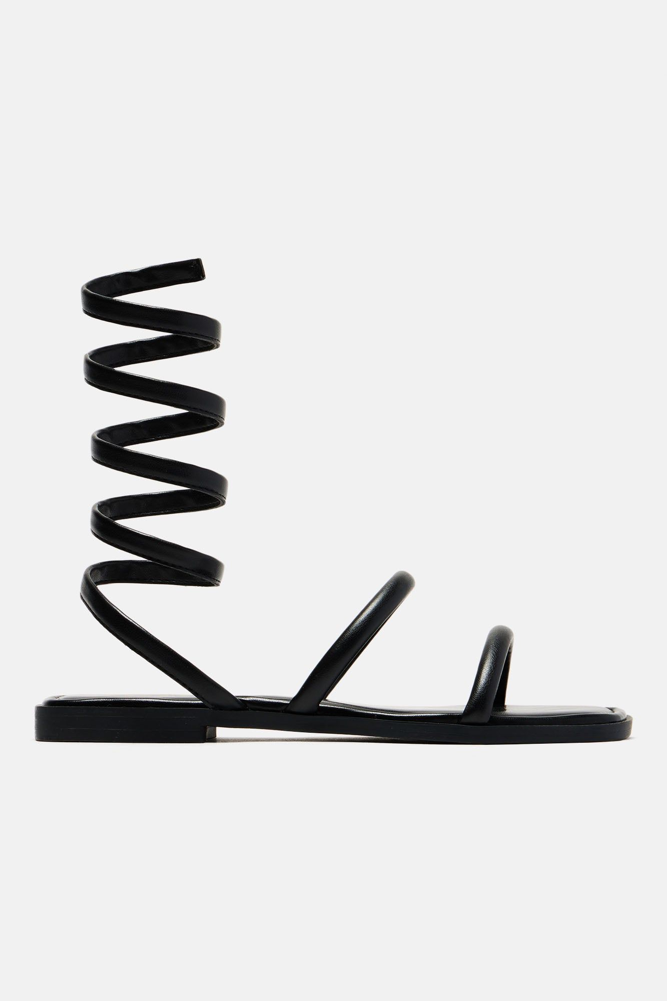 Callie Wrap Up Sandals - Black sold by Fashion Nova product image thumbnail 3