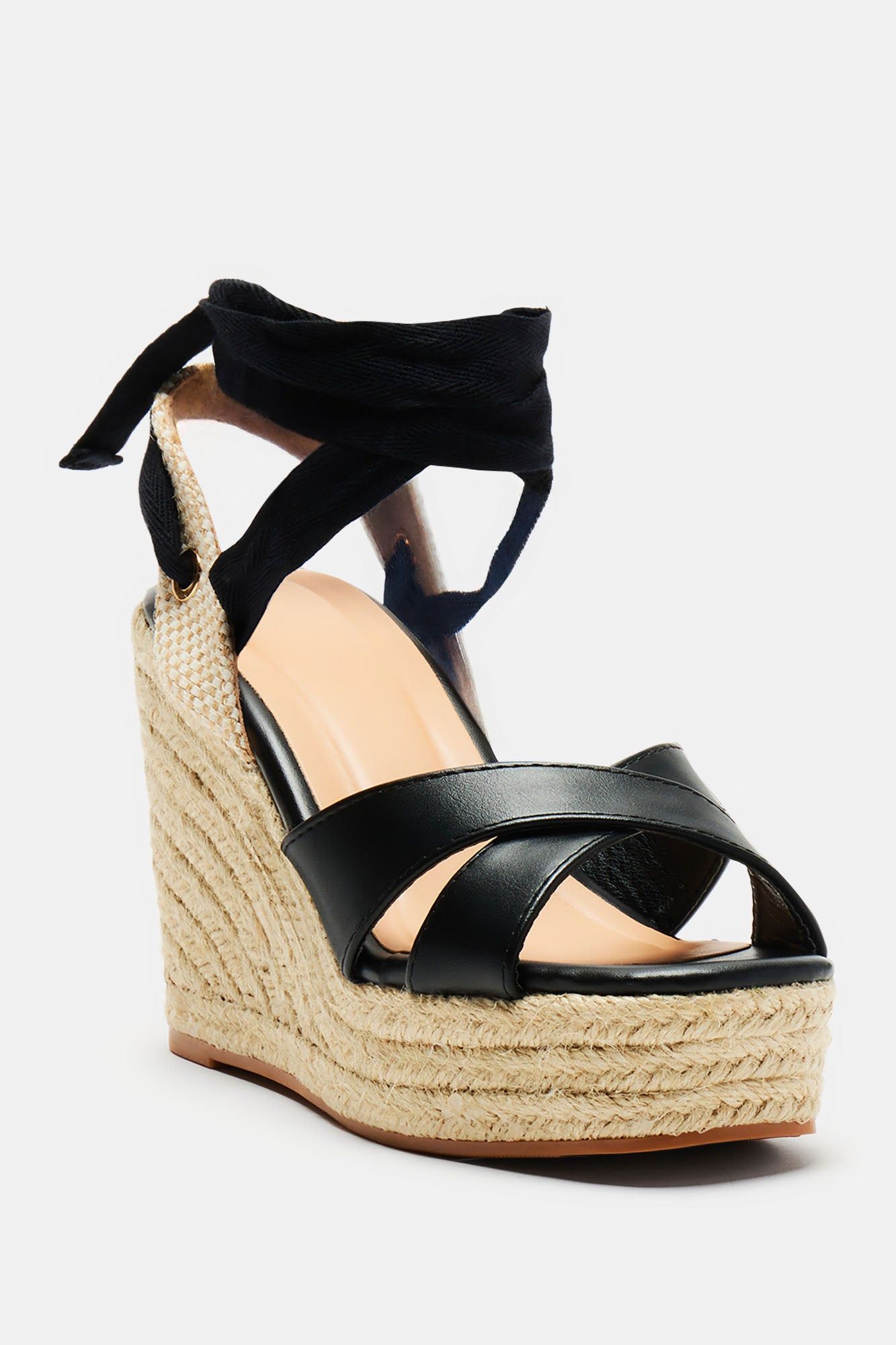 Jayda Jute Wedges - Black sold by Fashion Nova product image thumbnail 3