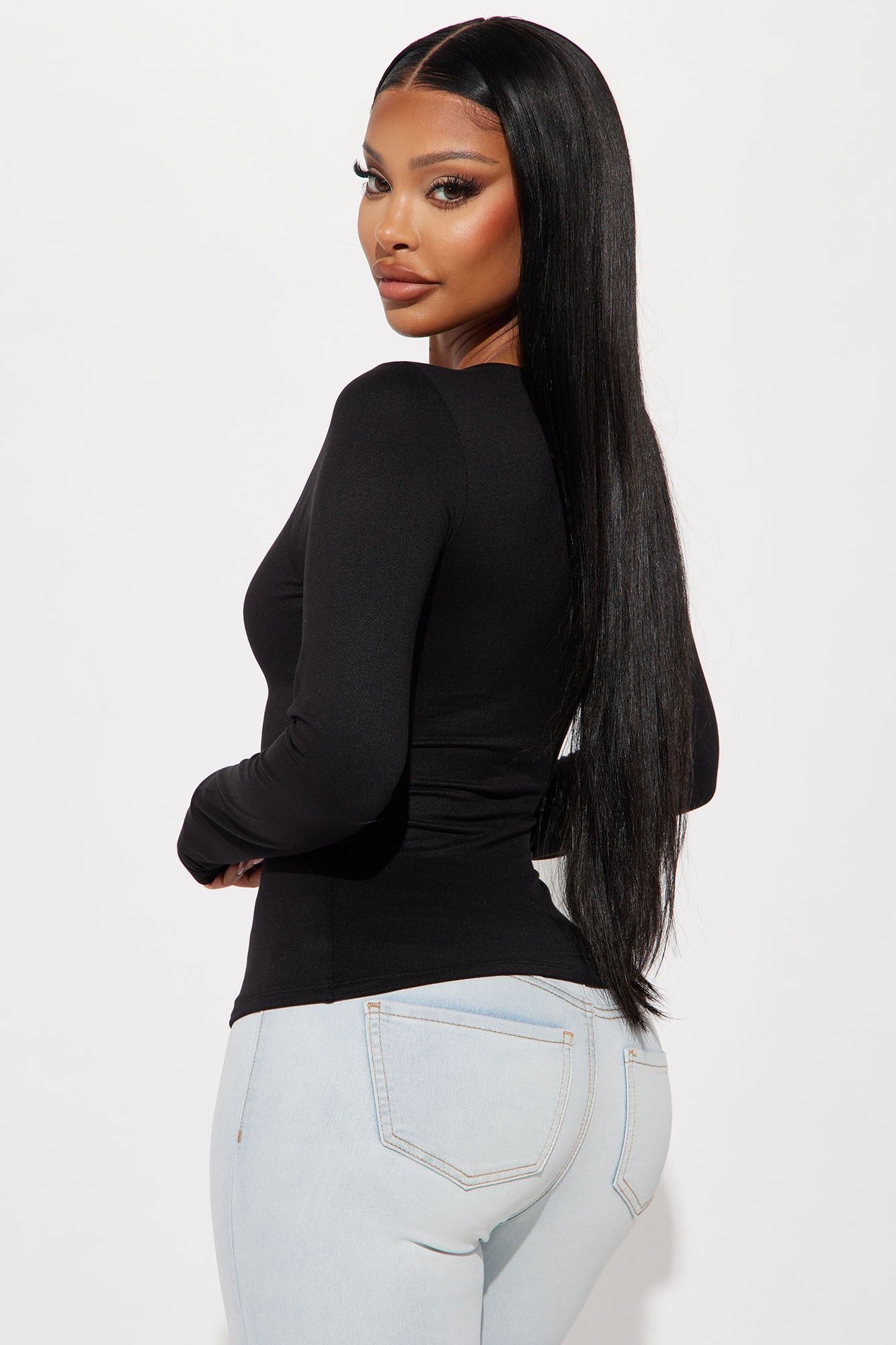 Kelly Double Lined Top - Black sold by Fashion Nova product image thumbnail 3