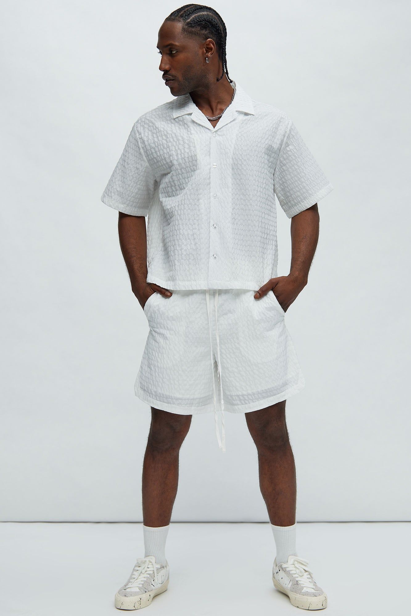 Sierra Textured Shirt - White sold by Fashion Nova product image thumbnail 2